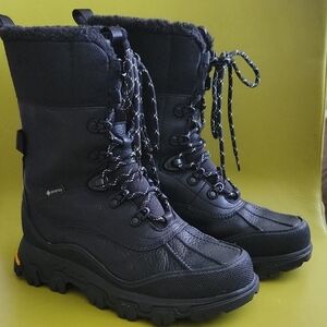 UGG Adirondack Meridian Women Black Fur Lined Boots